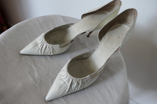 Brautschuh aus italien 1960 - brautschuh,