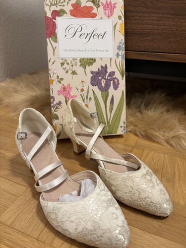 Brautschuhe mit spitze - 39,