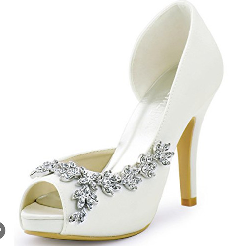Brautschuhe satin pumps - 42, satin-pumps