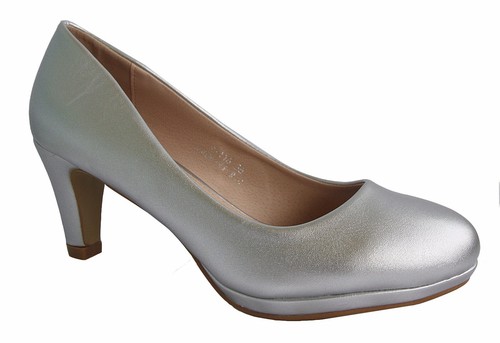 Brautschuhe abend pumps - brautschuhe, silber